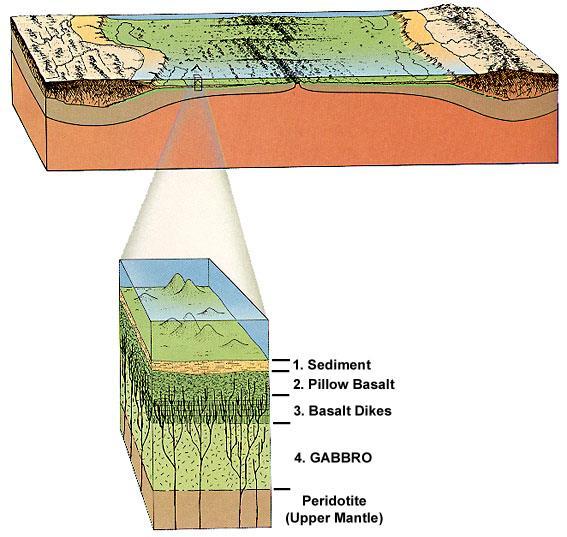 Oceanska kora (5-10 km debljine) Cpx - diopsid - hedenbergit Ca(Mg, Fe)Si 2 O 6 - augit