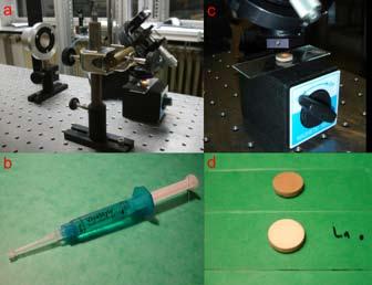 (a) Tea temperature of 29,5 C; (b) Pastilles before immersing in the tea; (c) Immersed pastilles Slika 2.