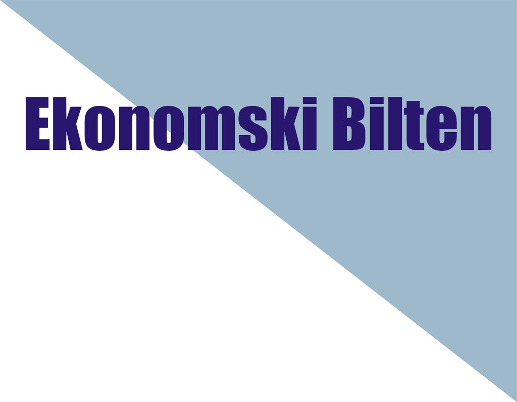 Ekonomska reforma i obnova Bosna i Hercegovina Svezak 7, broj 3 Srpanj 2004 Ovaj Ekonomski bilten objevljen je u skladu sa ovlaštenjima lorda Paddy Ashdown-a, visokog predstavnika.