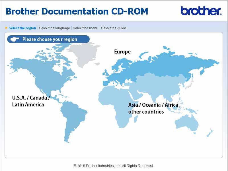 Poglavlje 1 b (Korisnici operativnog sustava Macintosh) Dvaput kliknite ikonu CD-ROM, zatim dvaput kliknite index.html. c Kliknite na svoju zemlju.