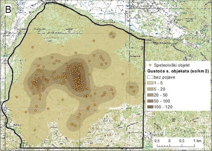 3.1. ŠPILJSKI SUSTAV KITA GAĆEŠINA DRAŽENOVA PUHALJKA Na području središnjeg dijela Crnopca, koji je morfološki najraščlanjeniji, postoje brojni endokrški reljefni oblici (sl. 3) (Marković, 2016). Sl.