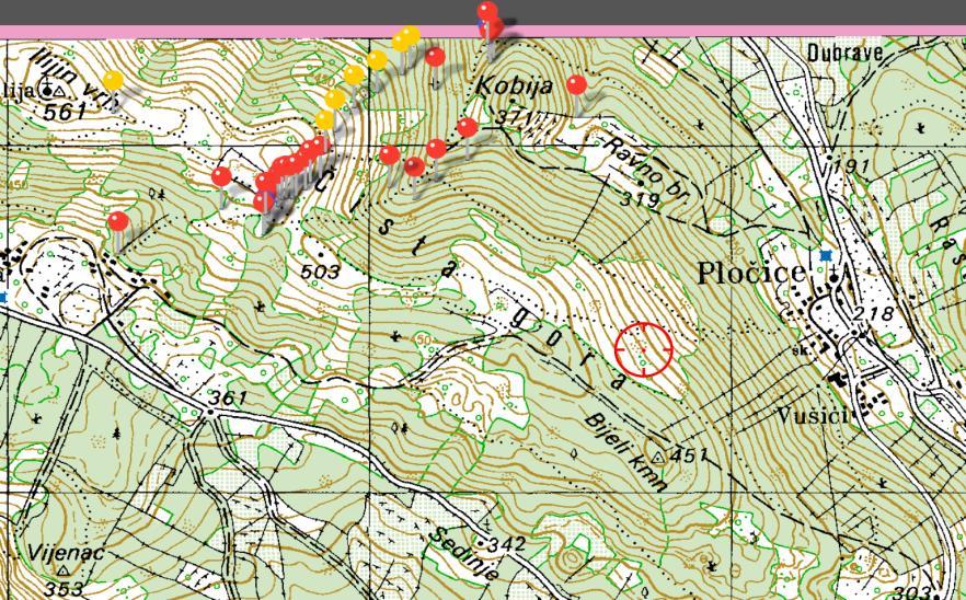 Geografski položaj preglednog geološkog profila na