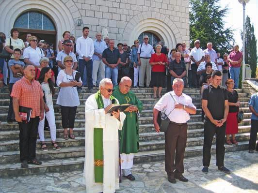 Misa zadušnica o 74. obljetnici lovrećkih mučenika srpnja, koja je ujedno bila i 74. obljetnica tog tragičnog događaja.