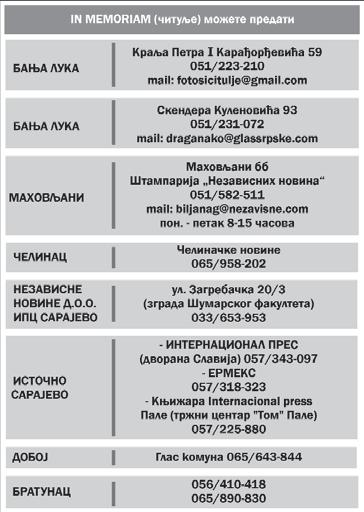 go di ne, u 11 ~a so va po sje ti }e mo wego vu vje - ~nu ku }u na grobqu u Pa vlov cu, po lo `i ti cvi je }e i upa li ti svi - je }e.