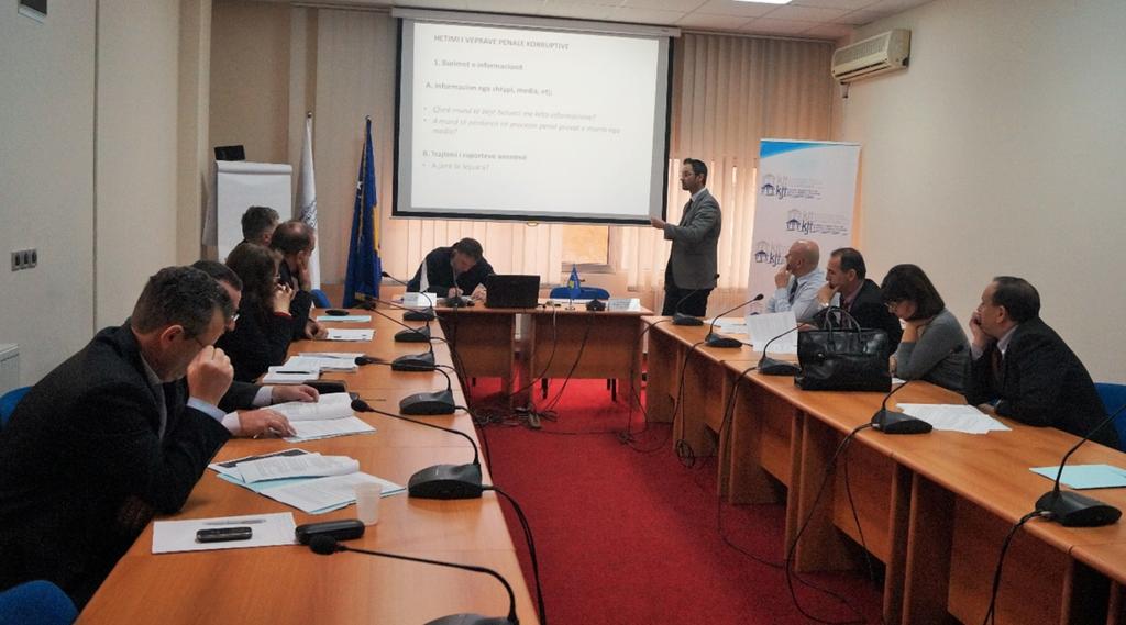 Aktivnosti Programa za Kontinuirane Obuke (PKO), Uspešne prakse u borbi protiv korupcije 20 januara 2015, Kosovski Institut za Pravosudje uz Programa za Kontinuiranu Obuku sprovedeo obuku za sudije i