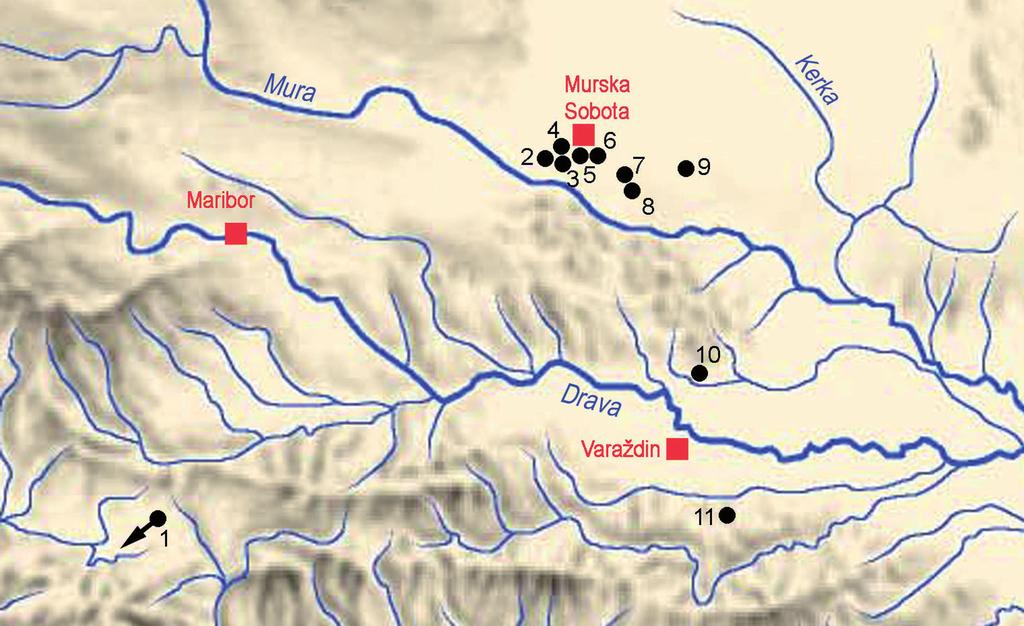 Mitja Guštin, Daša Pavlovič: Karakteristike najstarije slavenske... Archaeologia Adriatica iii (2009), 293-303 Sl. 1.