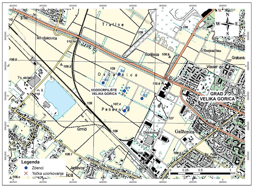 2. PRIRODNE ZNAČAJKE ISTRAŽIVANOG PODRUČJA 2.1. Lokacija područja istraživanja Područje istraživanja smješteno je zapadno od grada Velike Gorice koji se nalazi na području Zagrebačke županije.