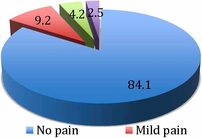 pain - Severe pain Moder. pain Severe pain LHP OH Grafikon 6.