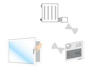 50665 TEMPERATURE R-Tronic RTF B bežični termostat s prikazom vlažnosti i pogonom