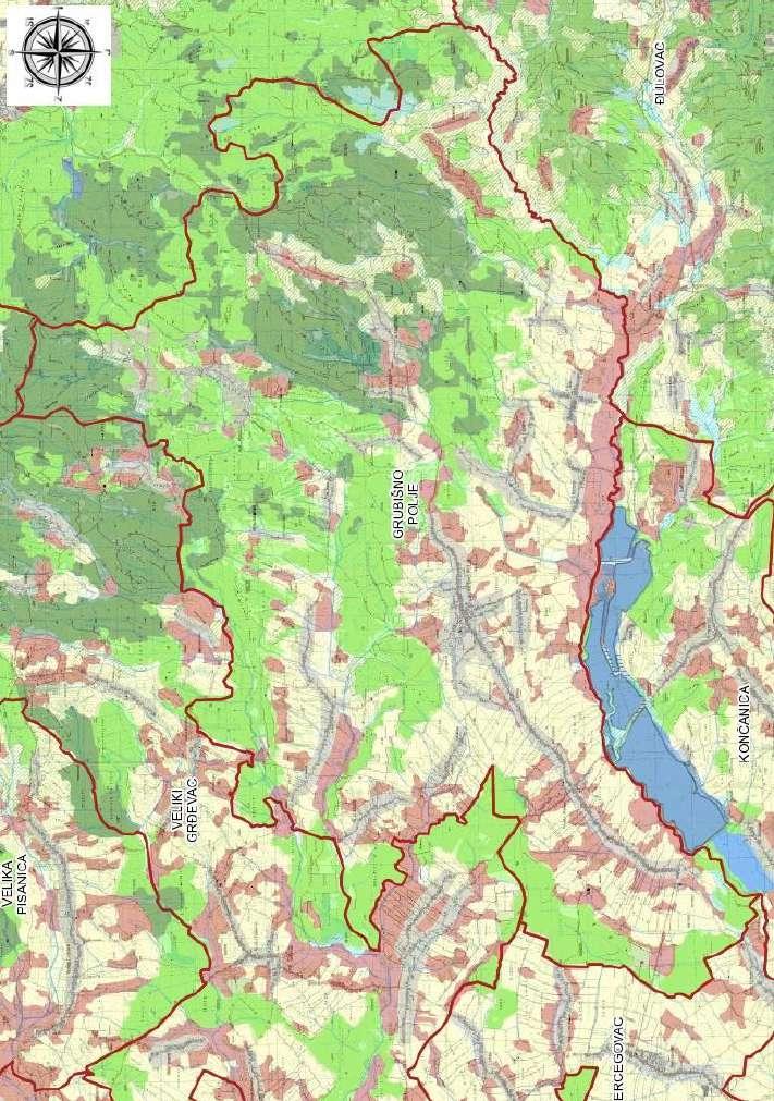 Stranica 148 Staništa i biotopi - Karta staništa Područje Grada Grubišno Polje obuhvaća sljedeće stanišne tipove: E31 - mješovite hrastovo-grabove i čiste grabove šume I21 - mozaici kultiviranih