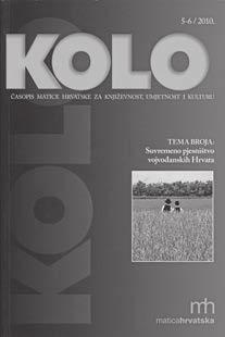 KOLO Bački i uopće vojvođanski Hrvati najprisutniji su u aktualnom tečaju Kola, obnovljenom 1991. Najzastupljeniji je književnik Tomislav Ketig (1997., 1999., 2000., 2001.
