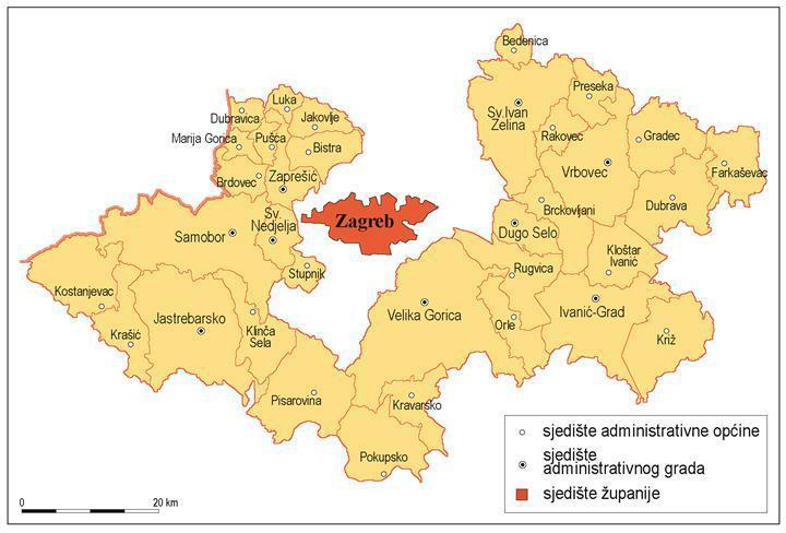 2 Osnovne karakteristike područja Općine Stupnik 2.1 Geografski pokazatelji 2.1.1 Geografski položaj nalazi se u zapadnom dijelu Zagrebačke županije.