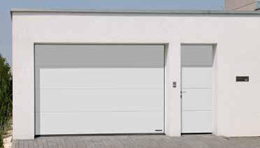 GARAŽNA SEKCIJSKA VRATA RENOMATIC Izgledom usklađena bočna vrata Uz garažna sekcijska vrata RenoMatic dostupna su i odgovarajuća bočna vrata s uskim aluminijskim profilima.