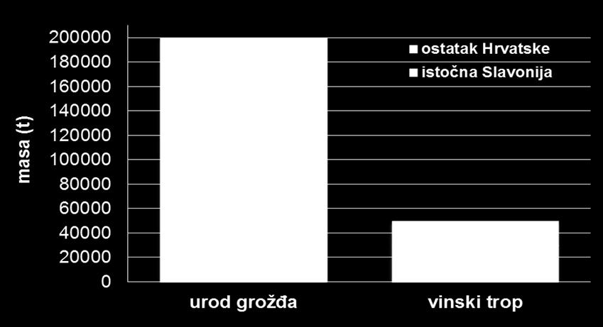 Teorijski dio 2.1. TROP GROŽĐA Vinova loza (Vitis Vinifera) je jedna od najčešće uzgajanih kultura u svijetu s prosječnom godišnjom proizvodnjom grožđa od 65,5 miliona tona.