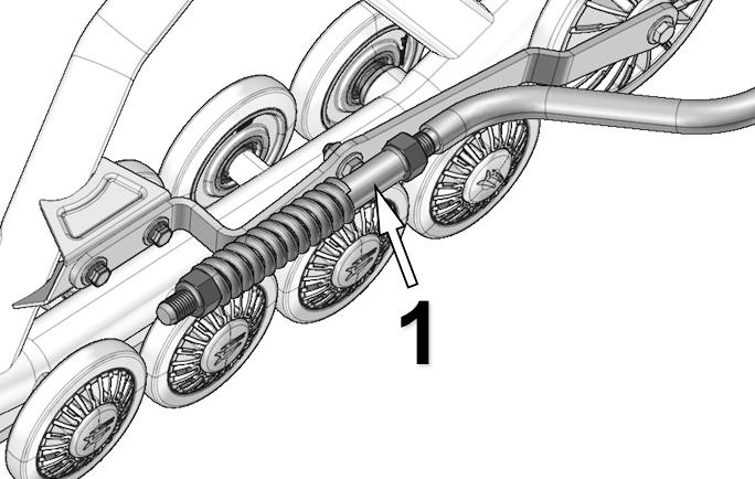 ADJUSTMENTS Angle of attack for rear track systems To obtain the correct angle of