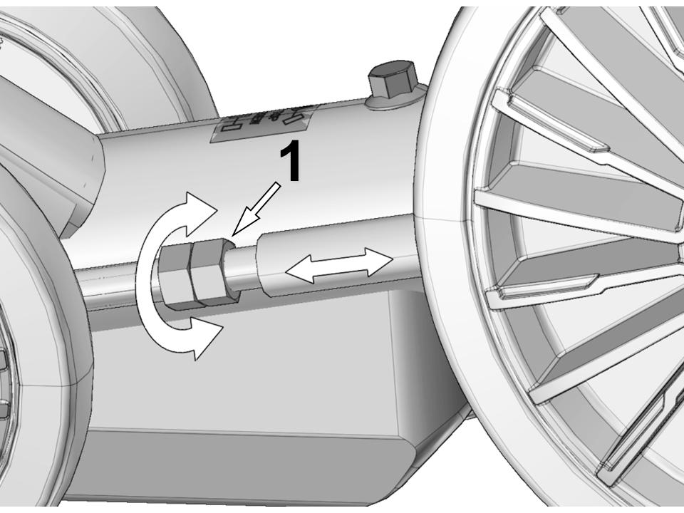 This bolt is designed for assembly and alignment of the tensioner with the frame.