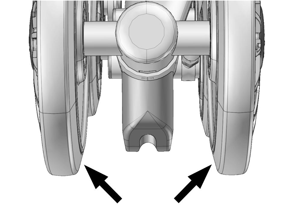 WEAR WEAR Wheel Verify wear on the wheels, especially on the interior guidance strip (Figure 34).