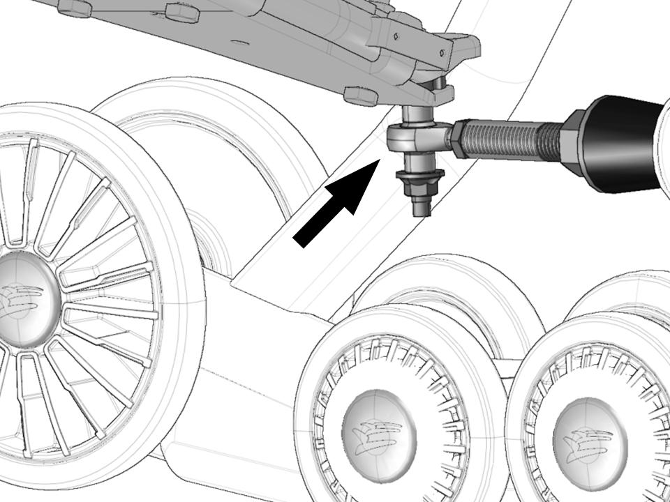 WEAR Anti-rotation Verify wear of anti-rotation system, primarily at the ball joint (Figure