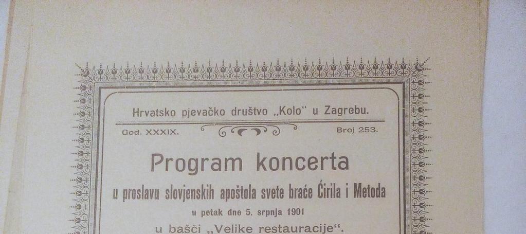 Slika 13: Program koncerta u proslavu
