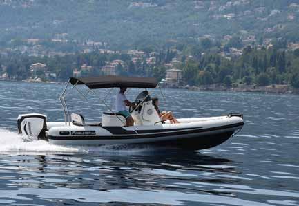 Optional equipment includes: GPS / FISHFIND- ER, VHF station, RADAR, sound system, solar panels, and refrigerator. A 250-300 hp engine is recommended for optimum performance. LOLIVUL 9.