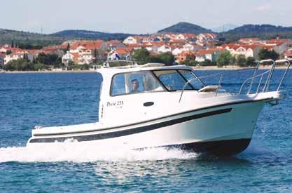 fishing, or commercial use. Inboard engine options range from 30-170 Hp. Brodicu Prvić 25 (7,25 m dužine i 2,80m širine) proizvodi tvrtka Ribar i More iz Šibenika.