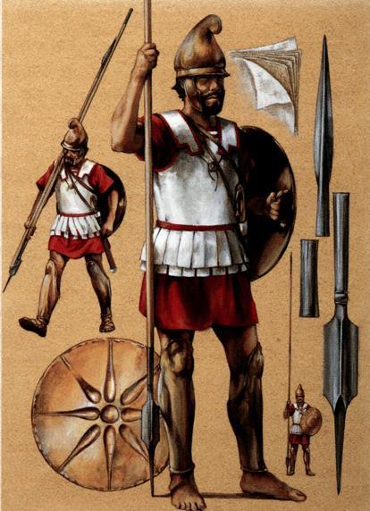 Slika 2. Makedonski pezeter u punoj ratnoj opremi (Alexander the Great at War, 2008, 81.