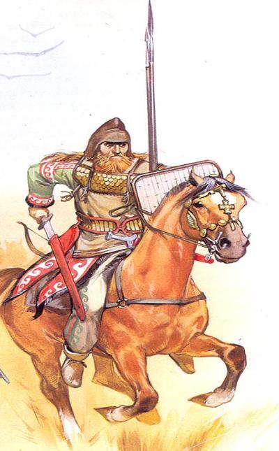 Slika 7. Prikaz skitskog vojnika u Aleksandrovoj vojsci (N. Sekunda J. Warry, 1998, 115.) Aleksandrova sklonost istočnjačkim tradicijama bila je najveći pokretač promjena u njegovoj vojsci.