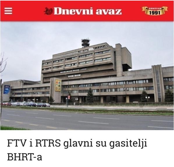 Već u Izvještaju o radu i poslovanju BHRT-a za 2012.godinu, uočavaju se podaci o dugovanju RTVFBiH prema BHRT-u, a na teret rashoda tj. neuplaćenog dijela novca za naplaćenu RTV taksu u iznosu od 8.