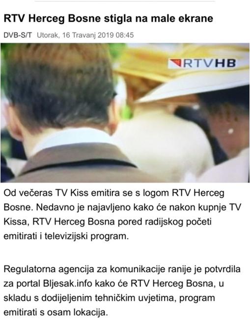 Svoje namjere su ostvarili, ali ne kroz formiranje trećeg kanala u okviru JRTV servisa, već kupovinom TV KISS iz Kiseljaka, koji 16.04.2019.