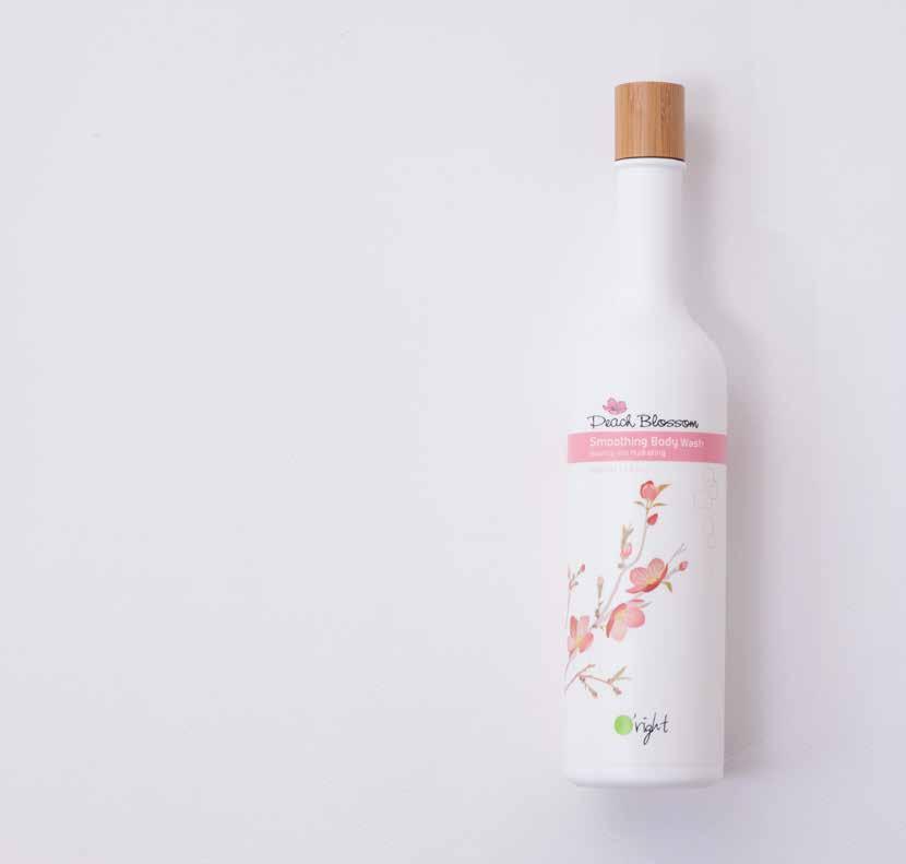 Peach Blossom Za normalnu kožu Sadrži prirodne supstance za stvaranje pene proverene od strane tela EU-a i vrhunski ekstrakt lista breskve.