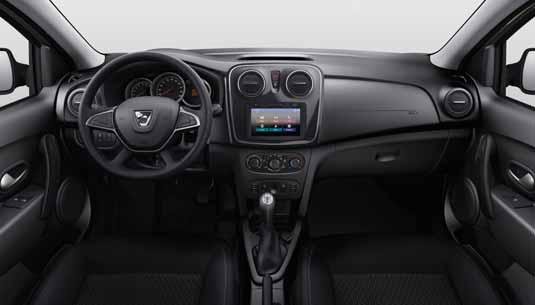 Dacia Sandero Comfort (Laureate) OSNOVNA OPREMA COMFORT = ESSENTIAL + - Prednja svjetla za maglu - Crna ukrasna naljepnica na nosaču vrata - Grijani vanjski retrovizori s električnim podešavanjem u