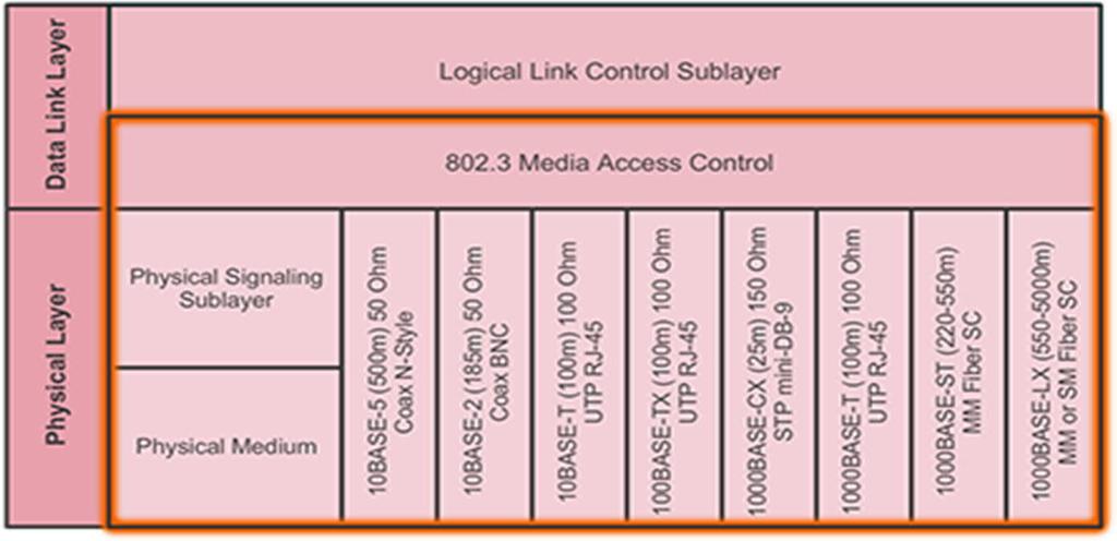 MAC odnosno Media Access Control podsloja koji je zadužen za enkapsulaciju podataka sa viših slojeva. Sam MAC je drugi dio protokola koji u sebi ima implementirane CSMA/CA i CSMA/CD tehnologije.