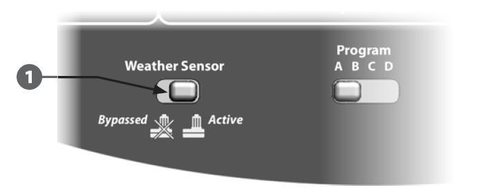 Spajanje lokalnog vremenskog senzora ESP-LXME može prihvatiti informacije s jednog vremenskog senzora spojenog na programator direktno ili preko bežičnog prijemnika.