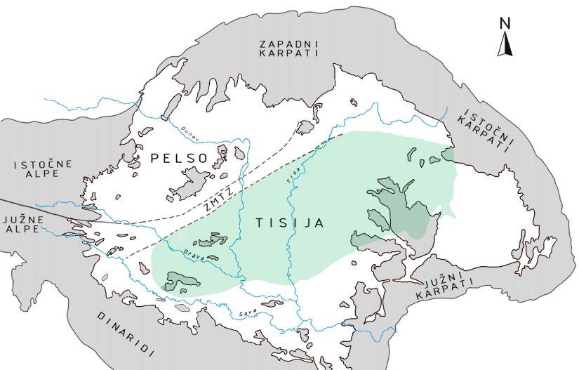 1.1. Regionalna geotektonika Panonski bazen smješten je u jugoistočnom dijelu centralne Europe; okružen je Karpatima sa sjevera i istoka, južnim Karpatima i Dinaridima s juga te južnim i istočnim