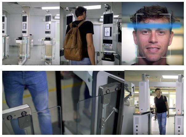 Izvor: http://www.vision-box.com/ Slika 8. Biometrijski sigurnosni sustav na temelju slike lica Na slici 8. je prikazan primjer sigurnosne kontrole biometrijskog sustava koji se temelji na slici lica.