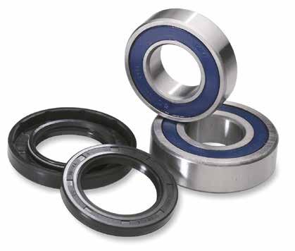 all required bearings and seals Front kits are per wheel; rear kits are per axle unless noted High-speed, low-drag bearings are EMQ quality Bearing seals are
