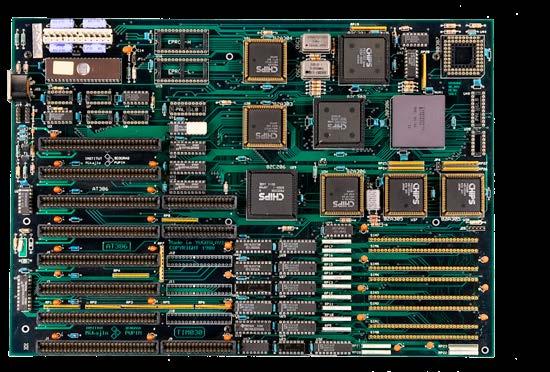 They were used as control units for management of robotic systems. РОЂЕЊЕ ХУМАНОИДНЕ РОБОТИКЕ 54 Матична плоча ТИМ030, 1987. Motherboard TIM030, 1987 П. Вранеш, А.