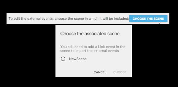 5.4. Povezani događaj Povezani ili Link događaj odnosi se na poveznicu koja povezuje vanjske događaje te postavlja ih na rezervirano mjesto unutar liste u editoru događaja.