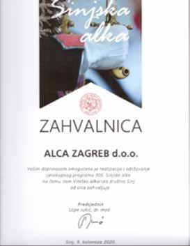 Iako su trenuci bili izuzetno teški, Alca Zagreb je i dalje nastavila s donacijama i akcijama pomoći udrugama i institucijama koje pomažu onima kojima je pomoć najpotrebnija.