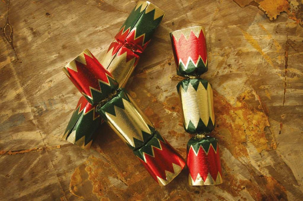 Praktični savjeti Alca kvart 36 Piše: Suzana Tomić Christmas crackers Zvučna dekoracija za božićni stol i poklon.