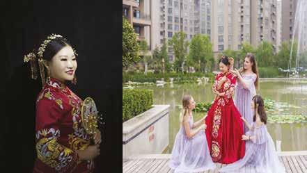 U provinciji Henan se svadba sastoji iz dva dijela, tradicionalni obred te vjenčanje kod matičara.