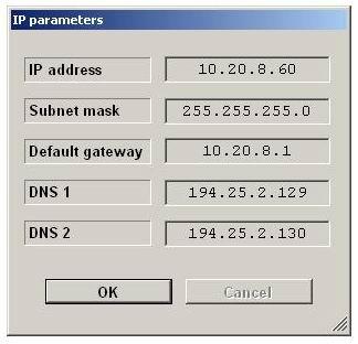 IP adrese DHCP-a Trap IP adrese Podešavanje parametara SNMP kartice SNMP kartica se isporučuje sa upisanim sledećim parametrima.