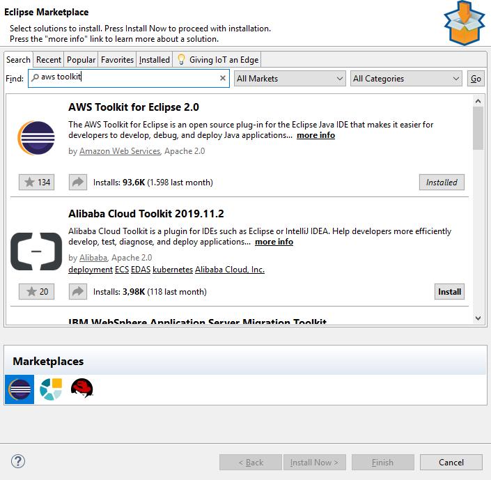 8. Postupak instalacije Spring Boot aplikacije 8.1. Instalacija AWS Toolkita za Eclipse AWS Toolkit za Eclipse 2.