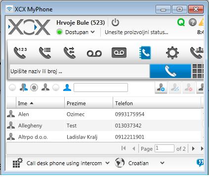 INKC MyPhone (adresar, voicemail) Privatni adresar