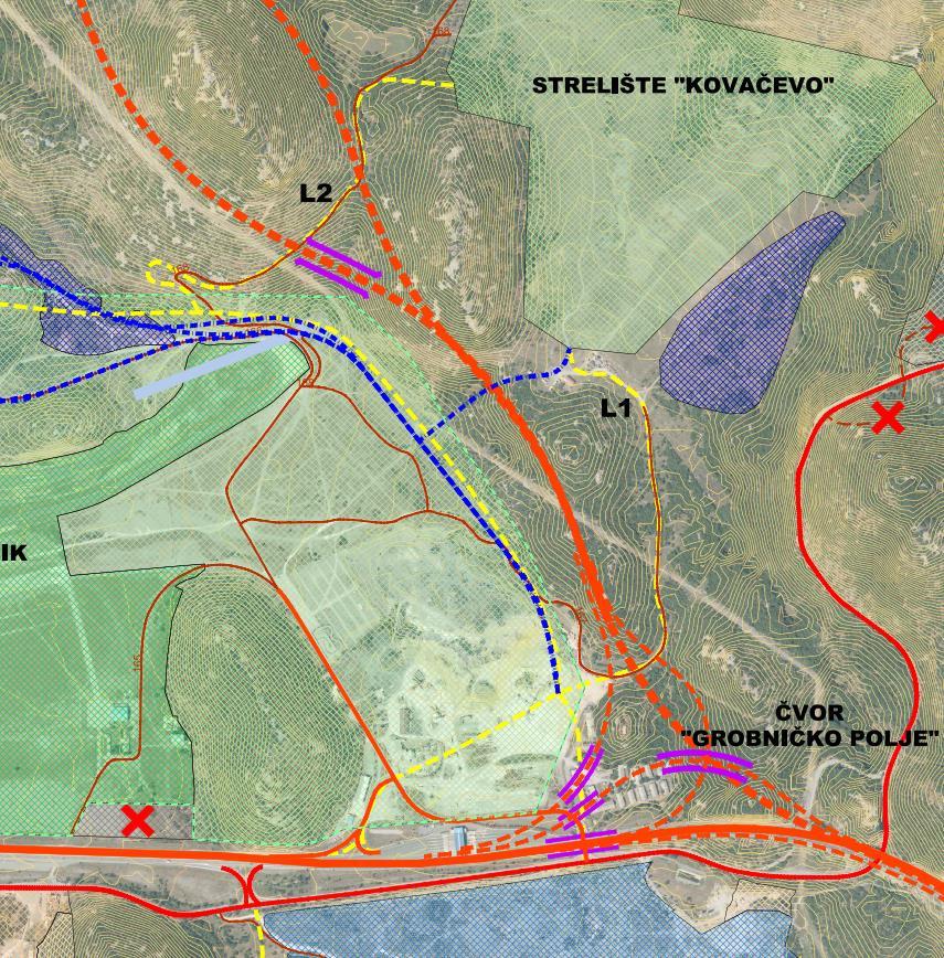 Cesta 3 i 4 planirane lokalne ceste Pristup SC Grobnik i strelištu