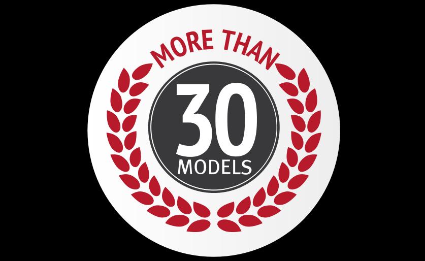 Više od 20 jedinstvenih modela