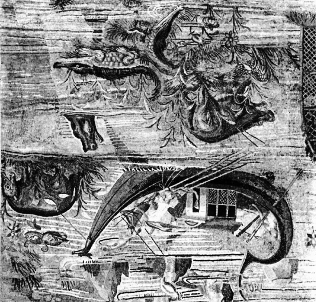 Palestina mozaik iz hrama Fortune Primigenije. Detalj: lov na krokodile i nilske konje Figure 4.