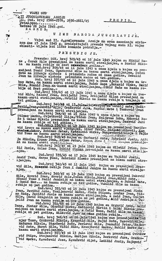 i za navodnu skupinu HORN, koja je obuhvaćala pet neimenovanih osoba. 3 1.3. SKUPINA VJEKOSLAVA GILICE 1. GILICA Vjekoslav, rođen 1925. godine u Prekopakri, kotar Daruvar, mehaničar.