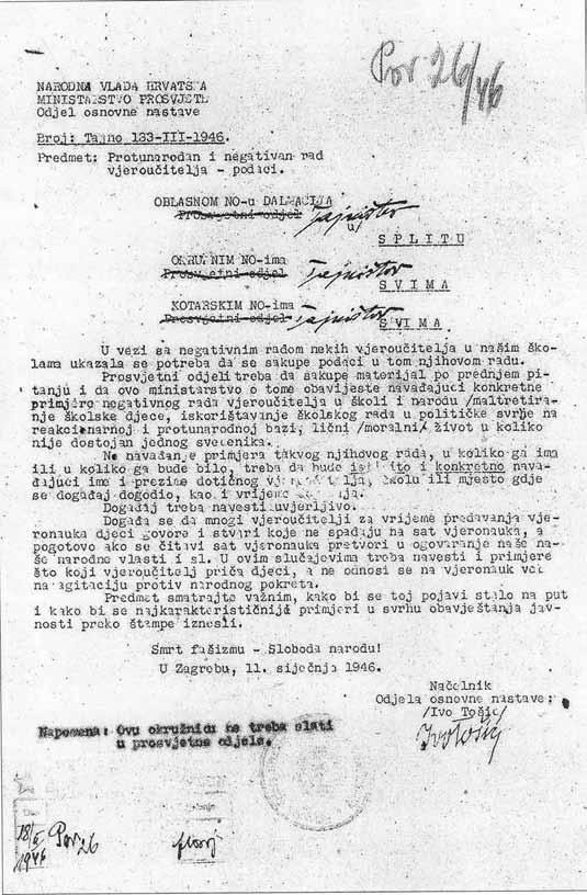 15. TOMLJANOVIĆ Vlatka, kći Franje i Vere Tomljanović, rođena 23. 4. 1928. godine u Krivom Putu, kotar Senj, učenica. 16. GLAVAŠ Milica, kći Antuna i Ane Livajić, rođena 6. 1. 1921.