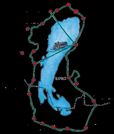 Štart: Merbiš, Rušta, Uzlop, Cokola, Belocrikva, Porpuh, Patipron, Bajdin, Jojz, Niuzalj, Binta na jezeru, Podersdorf, Cilj: Illmitz Biciklanje okolo